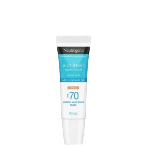 Sun Fresh Hydro Boost FPS70 Cor 2.0 - Protetor Solar Facial com Cor 40ml