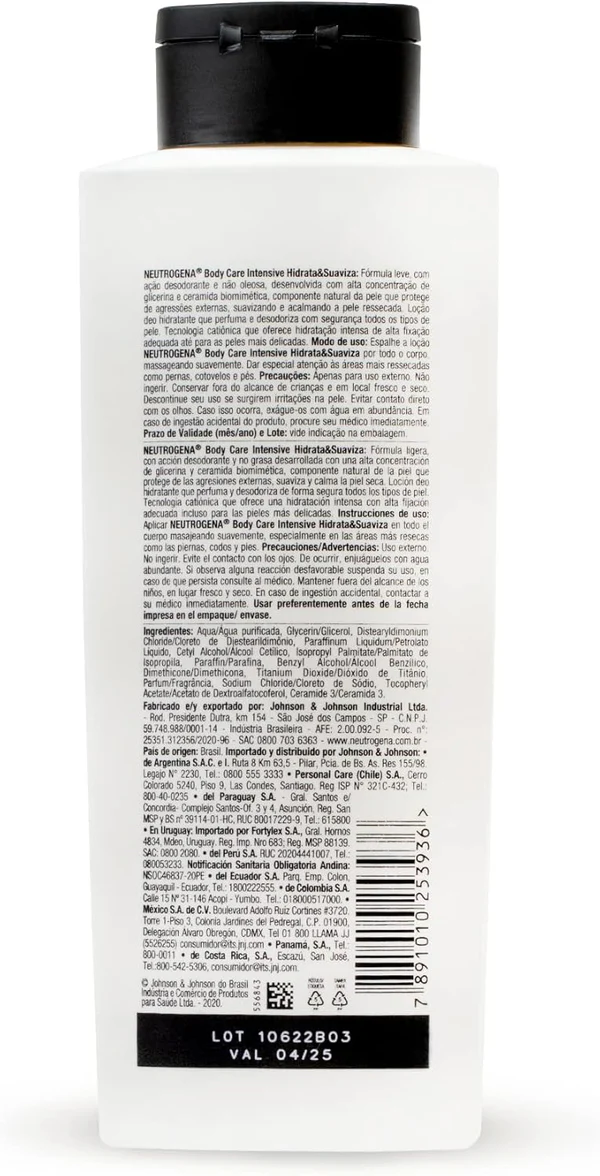 Hidratante Corporal Body Care Intensive Hidrata & Suaviza, 400ml - Imagem 3