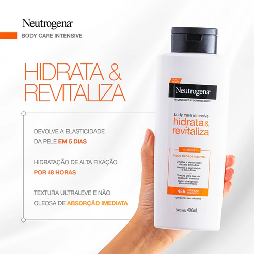 Hidratante Corporal Body Care Intensive Hidrata&Revitaliza 400ml - Imagem 2