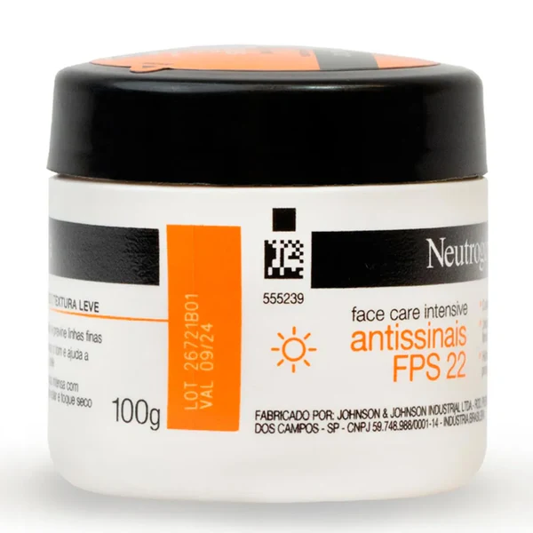 Creme Facial Antissinais Face Care Intensive Oil Free FPS22 100g - Imagem 3